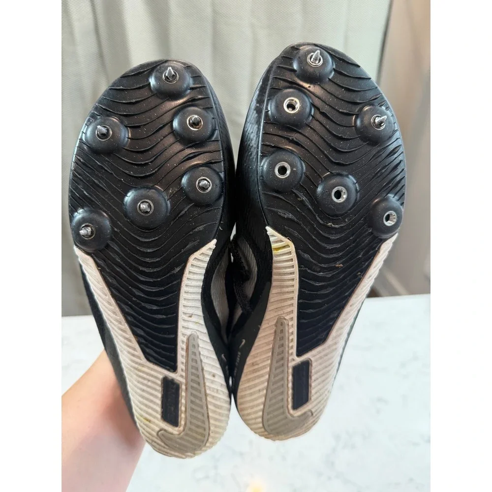 Nike Rival Sprint Track Field Spikes Black Silver FZ9663-001 Mens 6.5 Womens 8